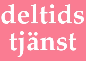 Synonym deltidstjänst