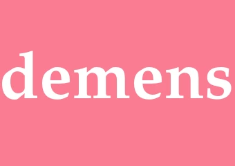 Synonym demens