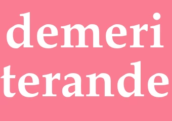 Synonym demeriterande