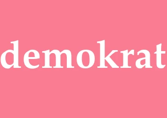 Synonym demokrat