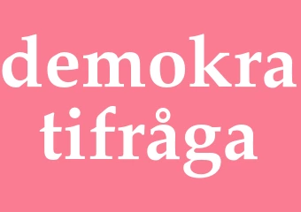 Synonym demokratifråga