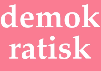 Synonym demokratisk