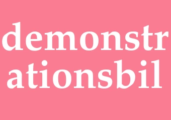 Synonym demonstrationsbil