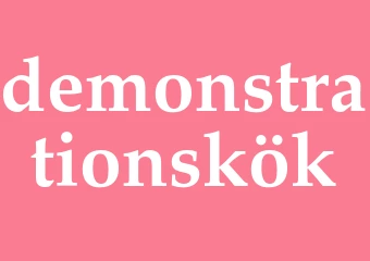 Synonym demonstrationskök