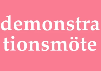 Synonym demonstrationsmöte