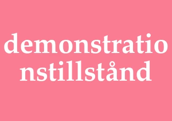 Synonym demonstrationstillstånd