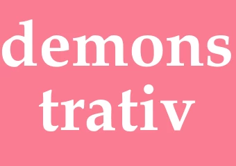 Synonym demonstrativ