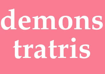 Synonym demonstratris