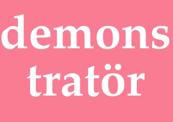 Synonym demonstratör