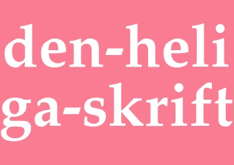Synonym den heliga skrift