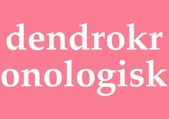 Synonym dendrokronologisk
