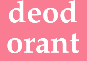 Synonym deodorant