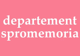 Synonym departementspromemoria