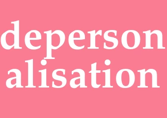 Synonym depersonalisation