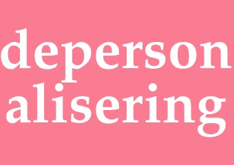 Synonym depersonalisering