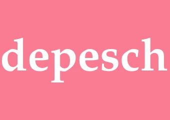 Synonym depesch