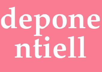 Synonym deponentiell