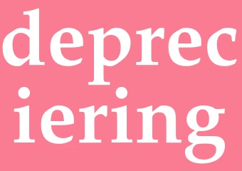 Synonym depreciering