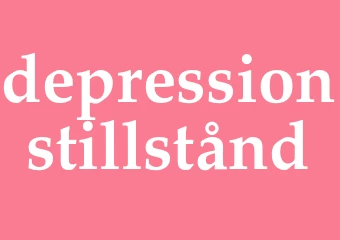 Synonym depressionstillstånd