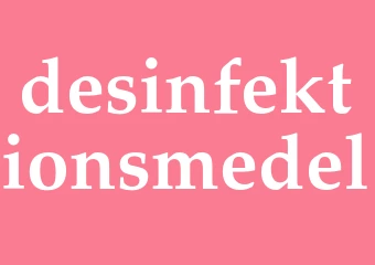 Synonym desinfektionsmedel