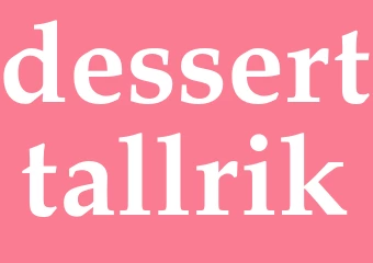 Synonym desserttallrik