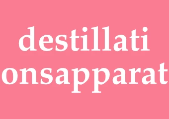 Synonym destillationsapparat