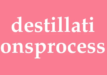 Synonym destillationsprocess