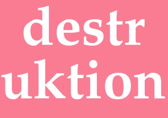 Synonym destruktion