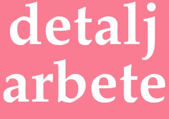 Synonym detaljarbete