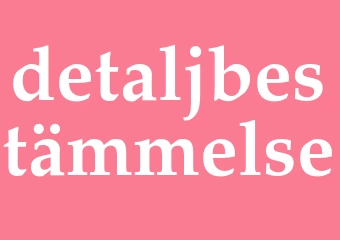 Synonym detaljbestämmelse