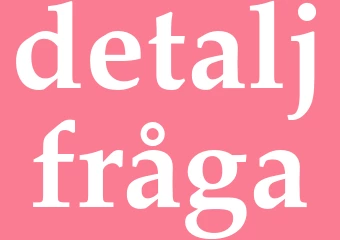 Synonym detaljfråga
