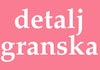 Synonym detaljgranska