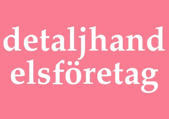 Synonym detaljhandelsföretag
