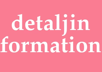 Synonym detaljinformation