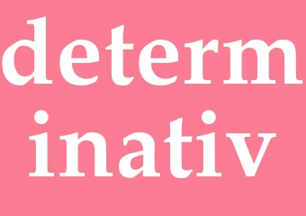 Synonym determinativ