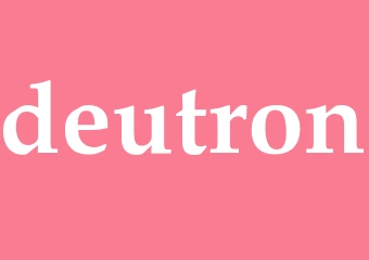 Synonym deutron