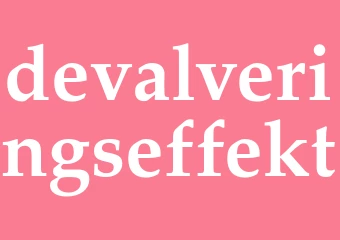 Synonym devalveringseffekt