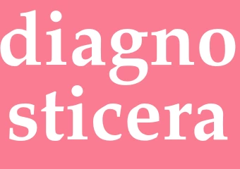 Synonym diagnosticera