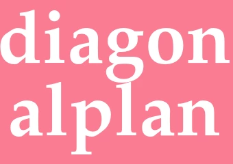 Synonym diagonalplan