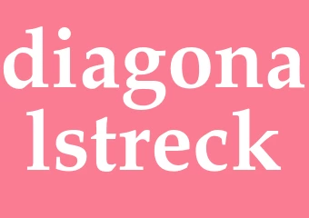 Synonym diagonalstreck