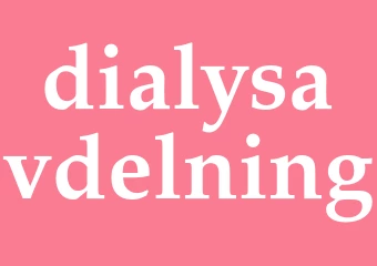 Synonym dialysavdelning