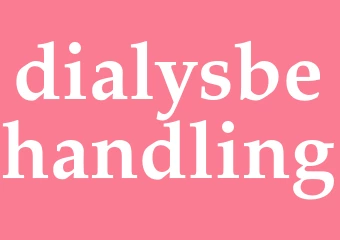 Synonym dialysbehandling