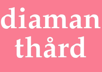 Synonym diamanthård