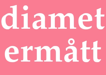 Synonym diametermått