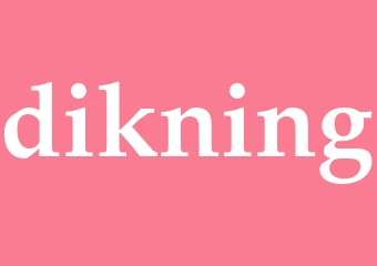 Synonym dikning