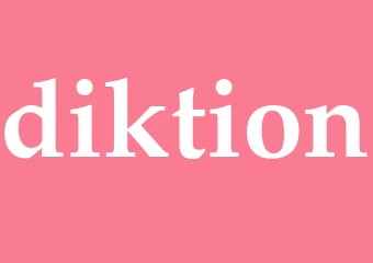 Synonym diktion