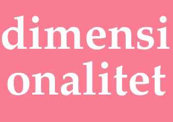 Synonym dimensionalitet