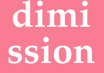 Synonym dimission