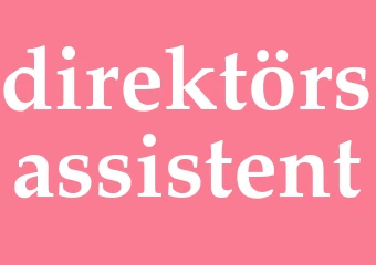 Synonym direktörsassistent