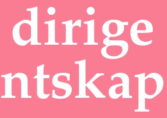 Synonym dirigentskap